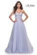 Picture of: Sweetheart Tulle and Rhinestone Prom Dress with Illusion Detail in Light Periwinkle, Style: 31997, Detail Picture 4