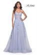 Picture of: Sweetheart Strapless Gown with Beautiful Lace Applique in Light Periwinkle, Style: 32082, Detail Picture 4