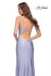 Picture of: Open Strappy Back Jersey Gown with Rhinestones in Light Periwinkle, Style 29899, Detail Picture 5