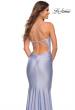 Picture of: Embellished Long Prom Dress with Criss Cross Front in Light Periwinkle, Detail Picture 5