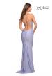 Picture of: Jersey Prom Dress with Rhinestone Detail on Straps in Light Periwinkle, Style: 30446, Detail Picture 5