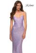 Picture of: Sequin Long Prom Dress in Vibrant Bright Colors in Purple, Style: 30622, Detail Picture 5