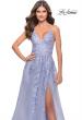 Picture of: Tulle Prom Dress with Lace Detail in Light Periwinkle, Style: 31503, Detail Picture 5