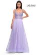 Picture of: Gorgeous Line Rhinestone Top Dress with A-line Tulle Skirt in Light Periwinkle, Style 32714, Detail Picture 7