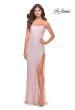 Picture of: Beaded Lace Strapless Dress with Modified Sweetheart Neckline in Light Pink, Style: 31355, Main Picture