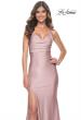 Picture of: Chic Jersey Dress with Draped Neck and Open Back in Light Pink, Style: 31878, Detail Picture 10