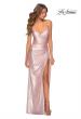 Picture of: Metallic Prom Dress with Ruching and Lace Up Back in , Style: 28449, Detail Picture 2