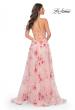Picture of: Unique Lace Sequin Applique Tulle A-Line Prom Dress in Pink, Style: 32031, Detail Picture 3