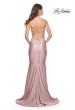 Picture of: Chic Jersey Dress with Draped Neck and Open Back in Light Pink, Style: 31878, Detail Picture 5