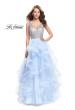Picture of: Beaded Bodice Ball Gown with Tulle Skirt in Light Blue, Style: 26223, Detail Picture 1