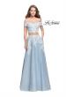 Picture of: Denim Off the Shoulder Two Piece Dress with Applique in Light Wash, Style: 25655, Main Picture