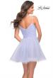 Picture of: Rhinestone Fit and Flare Party Dress with Tulle Skirt in Lilac Mist, Style: 29336, Detail Picture 2