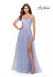 Picture of: Tulle A-Line Prom Dress with Rhinestone Straps in Lilac Mist, Style: 31204, Main Picture