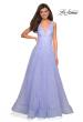 Picture of: Sequin Print Ball Gown with Deep V and Pockets in Lilac Mist, Style: 27323, Detail Picture 1