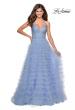 Picture of: Layered Tulle Prom Dress with Sheer Rhinestone Top in Lilac Mist, Style: 28788, Detail Picture 2