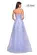Picture of: Strapless Tulle Prom Dress with Lace Appliques in Lilac Mist, Style: 27269, Detail Picture 5