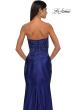 Picture of: Strapless Satin Dress with Lace Top and Sweetheart Neckline in Marine Blue, Style: 32582, Detail Picture 9