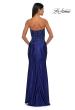 Picture of: Strapless Satin Dress with Lace Top and Sweetheart Neckline in Marine Blue, Style: 32582, Detail Picture 5