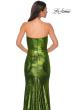 Picture of: Strapless Draped Neckline Prom Dress in Metallic Jersey in Matcha , Style 32828, Detail Picture 21
