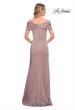 Picture of: Simply Chic Off the Shoulder Jersey Gown in Mauve, Detail Picture 8
