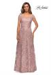 Picture of: Cap Sleeve Floral Gown with Sweetheart Neckline in Mauve, Style: 27951, Detail Picture 1