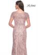 Picture of: Stunning Beaded Lace Evening Gown with Short Sleeves in Mauve, Style: 31672, Detail Picture 2