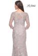 Picture of: Embroidered Lace Fitted Gown for Mother of the Bride in Mauve, Style: 31804, Detail Picture 2