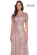 Picture of: Stunning Beaded Gown with Short Sleeves in Mauve, Style: 30122, Detail Picture 5