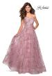 Picture of: Strapless A Line sequin Prom Gown with Pockets in Mauve, Style: 27237, Main Picture