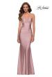 Picture of: On Trend Jersey Long Dress with Ruching on Bodice in Mauve, Style 29873, Main Picture