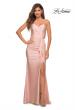 Picture of: Strapless Evening Dress with Ruffle on Slit in Mauve, Main Picture