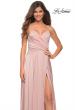 Picture of: Elegant Criss-Cross Ruched Bodice Jersey Dress in Mauve, Main Picture