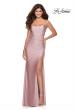 Picture of: Long Prom Dress with Tie Up Back Jersey in Mauve, Style: 30630, Main Picture