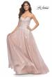 Picture of: Gorgeous Lace A-Line Dress with Rhinestone Lace Details in Mauve, Style: 32111, Main Picture