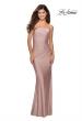 Picture of: Floor Length Strapless Prom Dress with Pleating in Mauve, Style: 28269, Detail Picture 8
