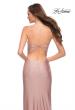 Picture of: Open Strappy Back Jersey Gown with Rhinestones in Mauve, Style 29899, Detail Picture 8