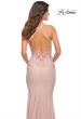 Picture of: Prom Dress with Illusion Lace Sides and Ruching in Mauve, Detail Picture 8
