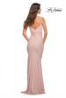 Picture of: Soft Jersey Ruched Dress with Draped Neckline in Mauve, Detail Picture 10