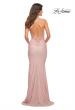 Picture of: Prom Dress with Illusion Lace Sides and Ruching in Mauve, Detail Picture 10