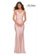Picture of: Sparkling Pastel Jersey Gown with Open Back in Pink, Style: 30463, Detail Picture 11