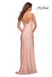 Picture of: Rhinestone Strap Simple Long Jersey Dress in Pink, Style: 30435, Detail Picture 16