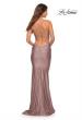 Picture of: Sparkle Rhinestone Long Jersey Prom Dress in Mauve, Style: 30413, Detail Picture 17