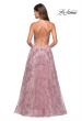 Picture of: High Neckline sequin A Line Prom Dress in Mauve, Style: 27451, Back Picture