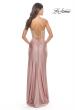 Picture of: Jersey Dress with Knot Detail and Sheer Rhinestone Bodice in Mauve, Style: 31556, Back Picture
