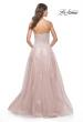Picture of: Gorgeous Lace A-Line Dress with Rhinestone Lace Details in Mauve, Style: 32111, Back Picture