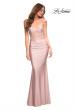 Picture of: Jersey Dress with Sparkling Rhinestone Illusion Bodice in Mauve, Detail Picture 1