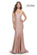 Picture of: Rhinestone Jersey Mermaid Gown with Open Back in Mauve, Style: 31220, Detail Picture 1
