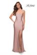 Picture of: Open Strappy Back Jersey Gown with Rhinestones in Mauve, Style 29899, Detail Picture 2