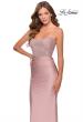 Picture of: Jersey Prom Dress with Lace Bodice and Rhinestones in Mauve, Style: 28558, Detail Picture 3