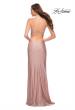 Picture of: Open Strappy Back Jersey Gown with Rhinestones in Mauve, Style 29899, Detail Picture 3
